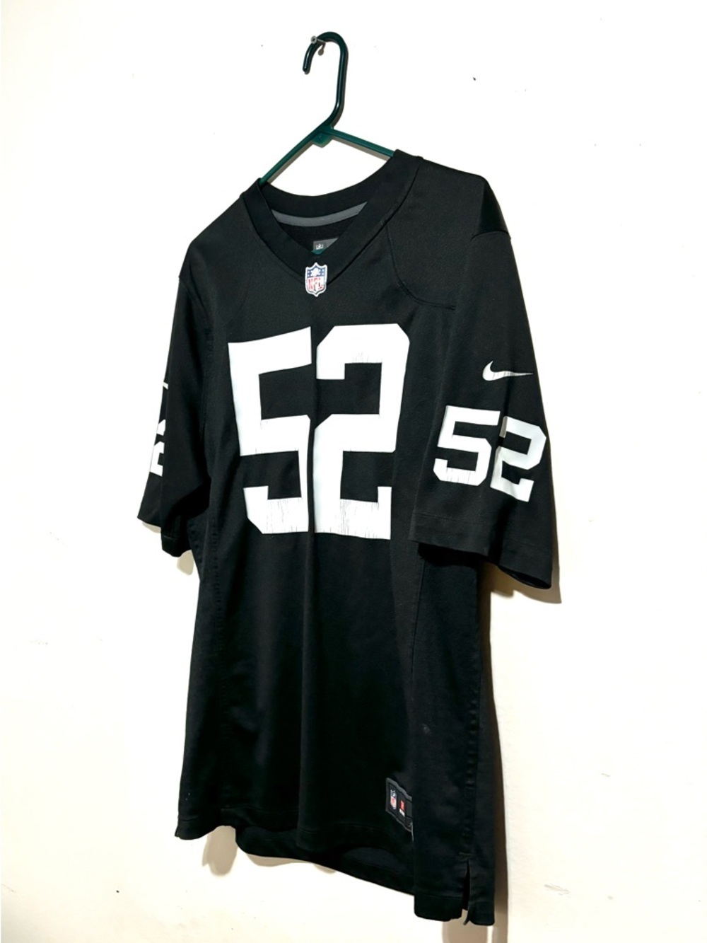 NFL Oakland Raiders Khalil Mack #52 Nike Football Jersey Size L - Picture 2 of 7